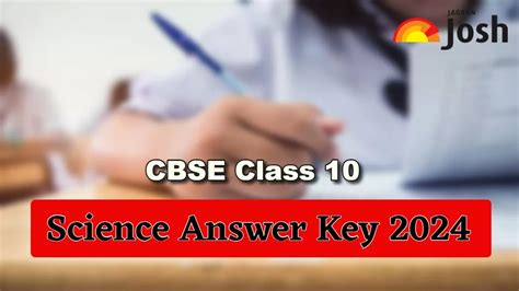 CBSE Class 10 Science Answer Key 2024 (Available .